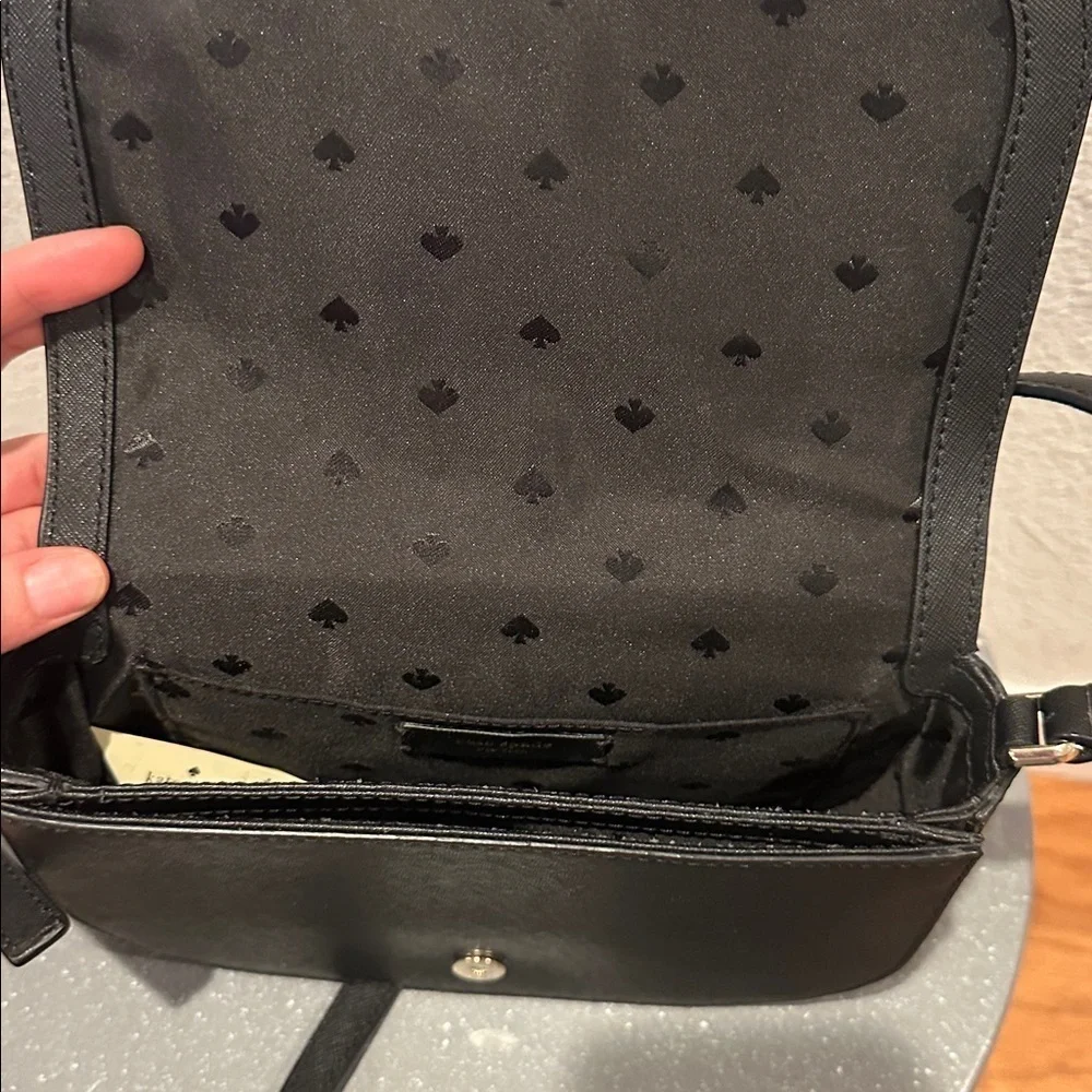 Kate Spade Elegant Black Crossbody Bag 100% Cow Leather